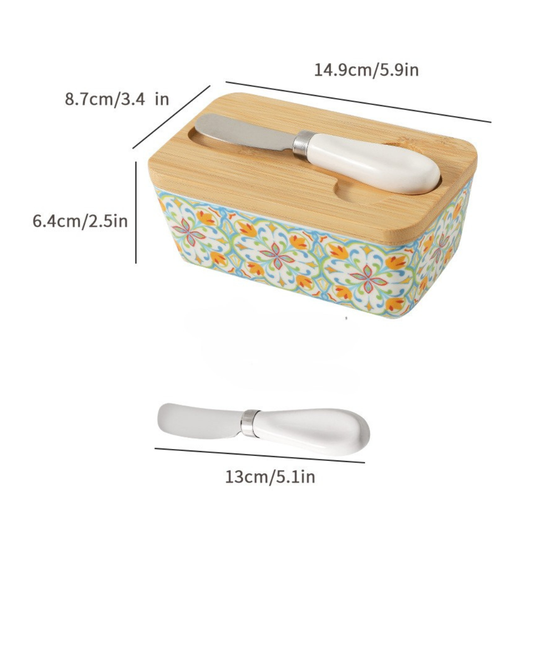 Ceramic Butter Container with Lid