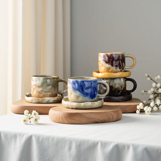 Vintage Coffee Cup Set -Tea Cup with Saucer