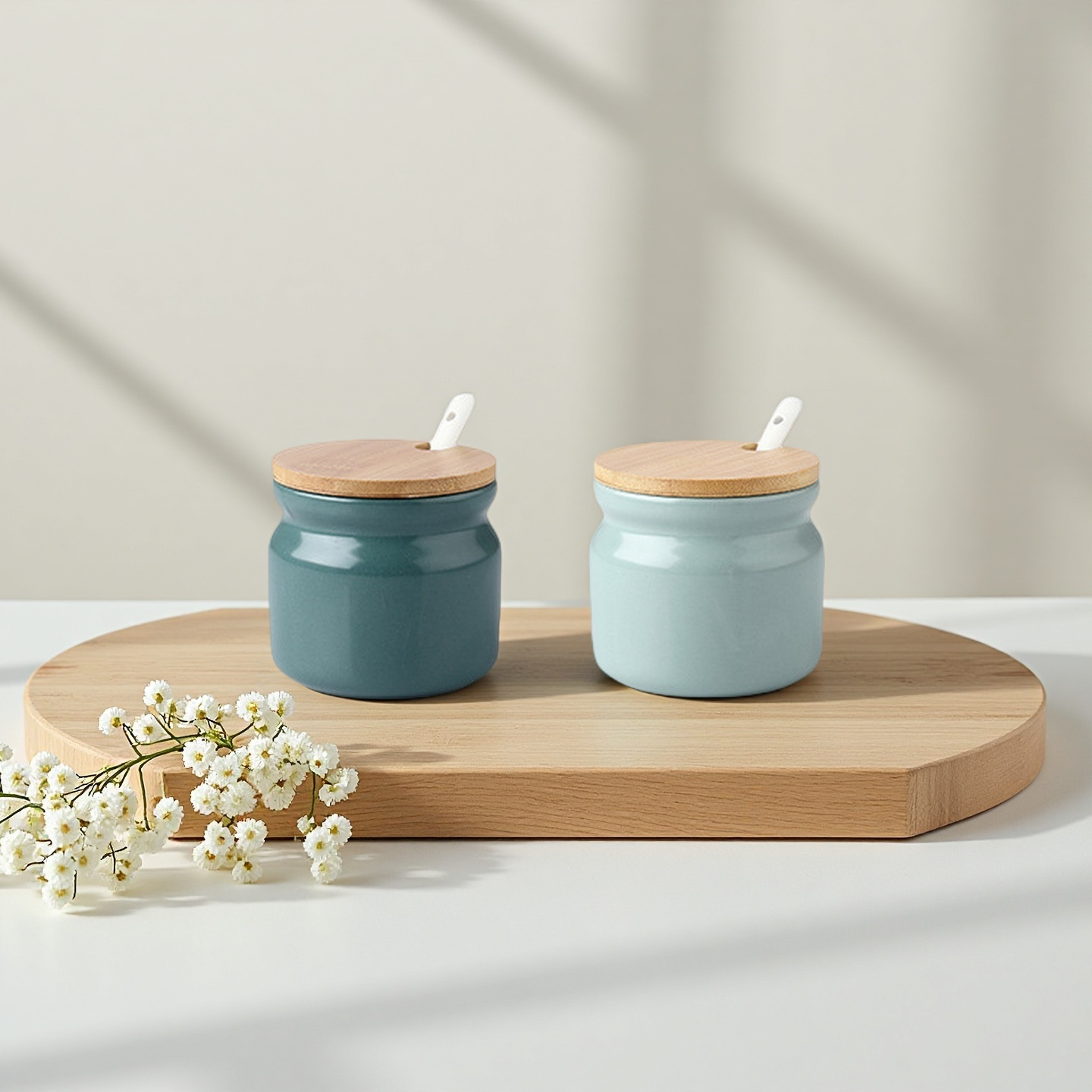Duo Colour Ceramic Seasoning Jar Set
