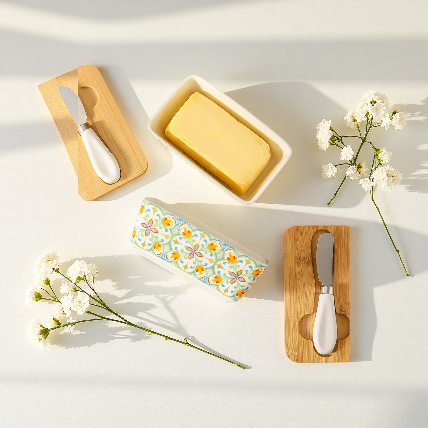 Ceramic Butter Container with Lid
